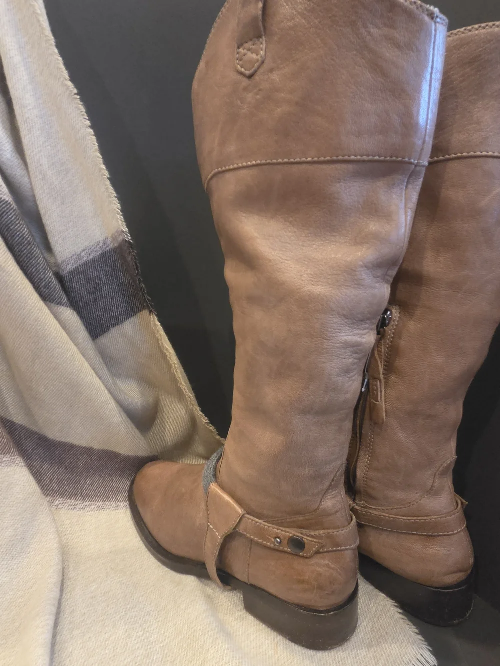 I DIED!! Brunello Cucinelli Brown Leather Riding Boots $2600
